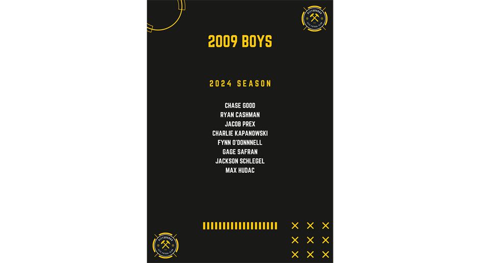 Introducing Your 2009 Boys Team!